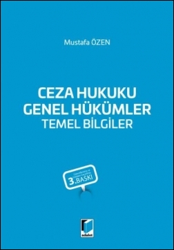Ceza Hukuku Genel Hükümler Adalet Yayınevi Mustafa Özen