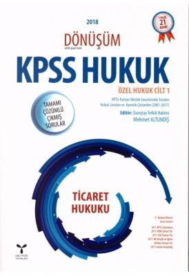 KPSS Hukuk Özel Hukuk Cilt 1 Ticaret Hukuku Kuram Kitap Mehmet Altundi