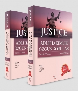 Justice Adli Hakimlik Özgün Sorular (2 Cilt - Takım) Kuram Kitap İsmai