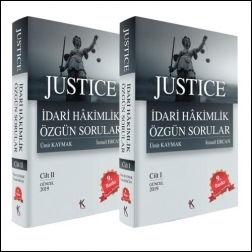 JUSTICE İdari Hakimlik Özgün Sorular Kuram Kitap İsmail Ercan