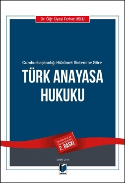 Türk Anayasa Hukuku Adalet Yayınevi Ferhat Uslu