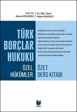 Türk Borçlar Hukuku Özel Hükümler Adalet Yayınevi Nalan Kahveci