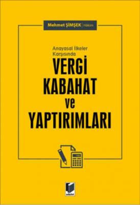 Vergi Kabahat ve Yaptırımları Adalet Yayınevi Mehmet Şimşek