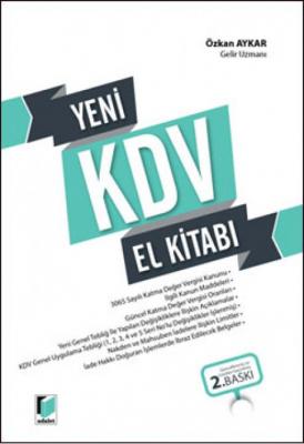 Yeni KDV El Kitabı Adalet Yayınevi Özkan Aykar