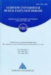 Yeditepe Üniversitesi Hukuk Fakültesi Dergisi 
Cilt: 8 Sayı: 1 Yıl: 2011