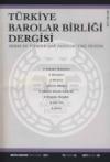 Türkiye Barolar Birliği Dergisi Sayı 106 Mayıs
2013