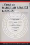 Türkiye Barolar Birliği Sayı 103: Kasım-
Aralık 2012