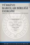 Türkiye Barolar Birliği Dergisi Sayı: 104 Ocak-
Şubat  2013