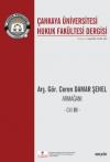 Çankaya Üniversitesi Hukuk Fakültesi Dergisi
Cilt:5 Sayı:1/3 Nisan 2020