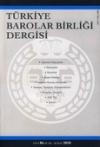 Türkiye Barolar Birliği Dergisi Sayı: 86  Ocak
2010