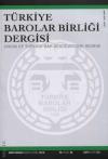Türkiye Barolar Birliği Dergisi – Sayı:123