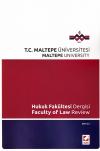 Maltepe Üniversitesi Hukuk Fakültesi Dergisi
2013/ 2