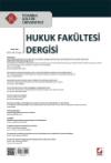 İstanbul Kültür Üniversitesi Hukuk Fakültesi
Dergisi Cilt:13 – Sayı:1 Ocak 2014