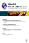 Sakarya Üniversitesi Hukuk Fakültesi Dergisi
Cilt:2 – Sayı:1 Temmuz 2014