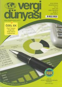 Vergi Dünyası Aylık Dergi Yıl: 31 Sayı: 372 Ağustos 2012 Yayın Kurulu