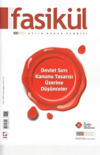 Fasikül Aylık Hukuk Dergisi Yıl: 5 Sayı: 42 Mayıs 2013 Yayın Kurulu