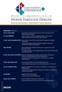 Hasan Kalyoncu Üniversitesi Hukuk Fakültesi Dergisi Sayı:18 Temmuz 201