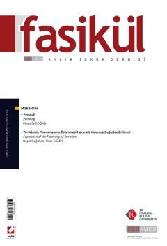 Fasikül Aylık Hukuk Dergisi Sayı:75 Şubat 2016 Bahri Öztürk