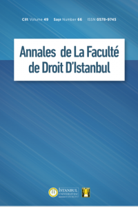 Annales de La Faculte de Droit D'Istanbul Yayın Kurulu