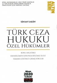 Türk Ceza Hukuku Özel Hükümler Sinan Sakin
