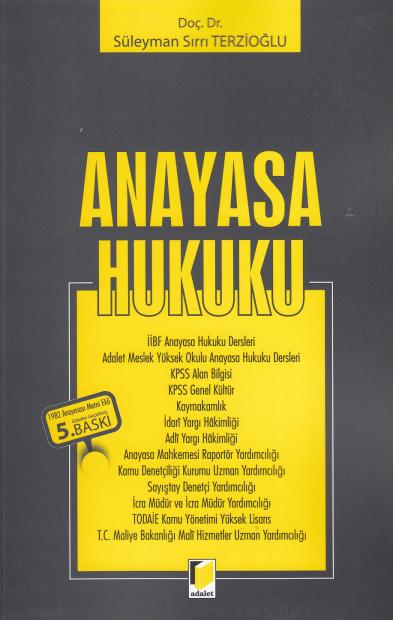 Anayasa Hukuku Süleyman Sırrı Terzioğlu