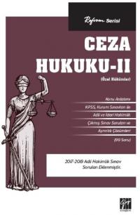 Ceza Hukuku –II (Özel Hükümler) Yayın Kurulu