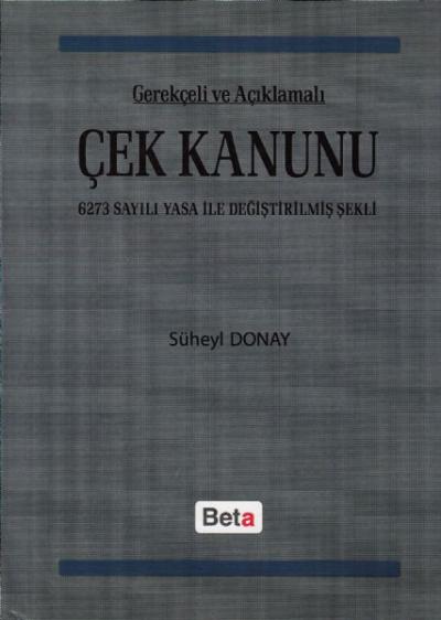 Çek Kanunu Süheyl Donay