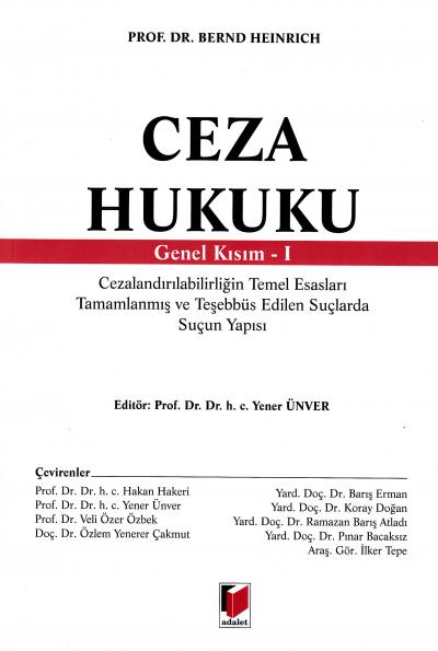 Ceza Hukuku Genel Kısım- I
