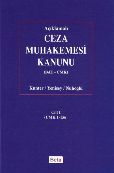Ceza Muhakemesi Kanunu Cilt 1 Nurullah Kunter