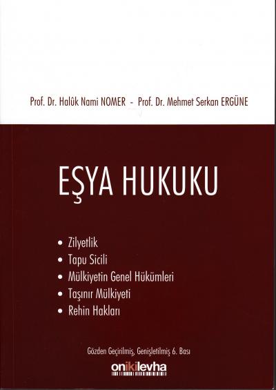 Eşya Hukuku Haluk Nami Nomer