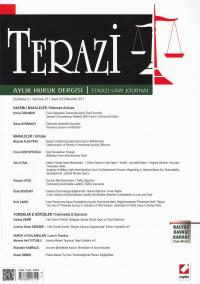 Terazi Aylık Hukuk Dergisi Yıl:8 Sayı:87 Kasım 2013 Yayın Kurulu