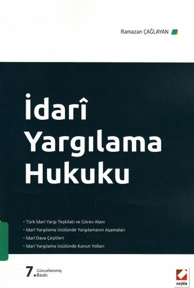 İdari Yargılama Hukuku Ramazan Çağlayan