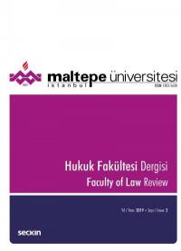 Maltepe Üniversitesi Hukuk Fakültesi Dergisi Sayı:2 / 2019 Devrim Uluc