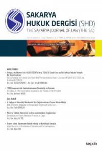 Sakarya Üniversitesi Hukuk Fakültesi Dergisi Cilt:6-7, Sayı:1-2, Temmu