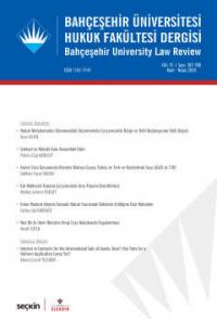 Bahçeşehir Üniversitesi Hukuk Fakültesi Dergisi Cilt:15 Sayı:187 – 188
