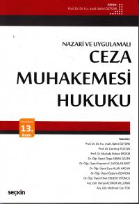 Ceza Muhakemesi Hukuku Prof. Dr. Bahri Öztürk