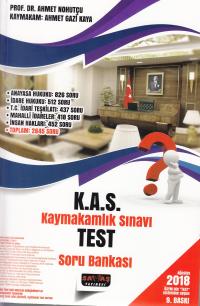 K. A. S Kaymakamlık Sınavı Test Soru Bankası Ahmet Nohutçu