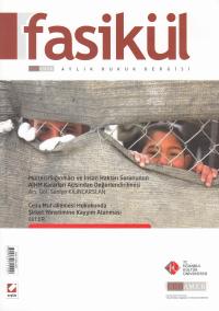 Fasikül Aylık Hukuk Dergisi Yıl:7 Sayı:71 Ekim 2015 Yayın Kurulu