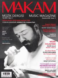 Makam Müzik Dergisi 2018 Yaz Sayı 3 Mehmet Şerif Sağıroğlu