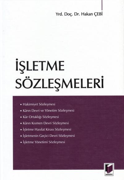 İşletme Sözleşmeleri Hakan Çebi