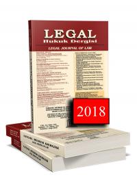 Legal Hukuk Dergisi ( 2018 Yılı Aboneliği ) (12 Sayı ) Legal Yayınevi