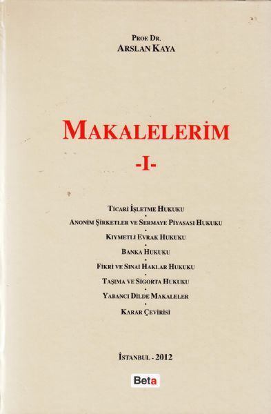 Makalelerim - I - Arslan Kaya