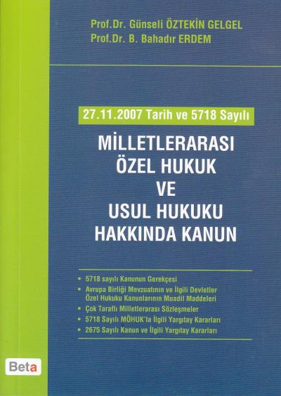 Milletlerarası Özel Hukuk ve Usul Hukuku Hakkında Kanun Günseli Özteki