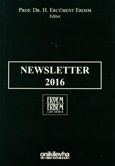 Newsletter 2016 H. Ercüment Erdem