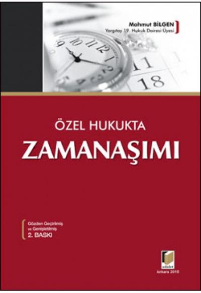 Özel Hukukta Zamanaşımı Mahmut Bilgen