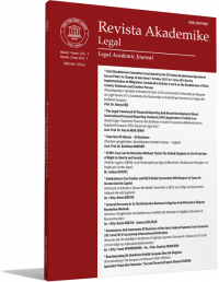 Revista Akademike Legal ( 2016 Yılı Aboneliği ) Legal Yayınevi