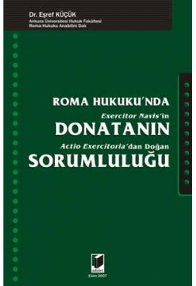 Roma Hukukunda Donatanın Sorumluluğu Eşref Küçük