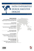 Fatih Üniversitesi Hukuk Fakültesi Dergisi Cilt:2 – Sayı:1 Ocak 2014 İ