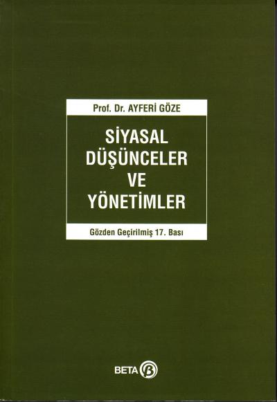 Siyasal Düşünceler ve Yönetimler Ayferi Göze