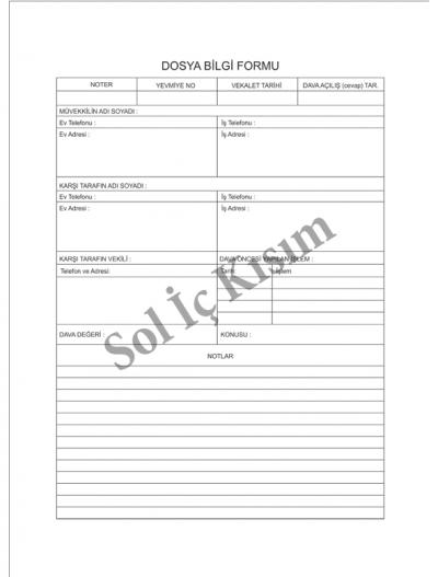 Ceza Davaları Avukat Büro Dosyası